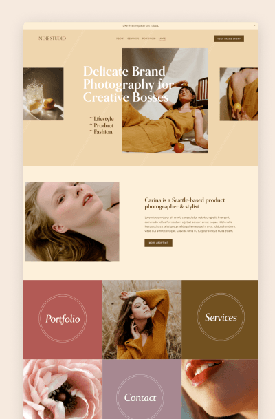 Best Squarespace Template for Photographers